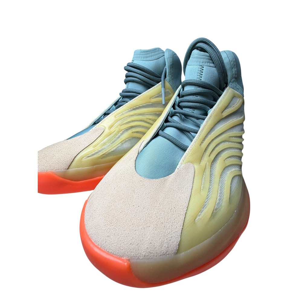 Adidas Yeezy QNTM Hi-Res Coral Basketball Sneakers HP6595 Mens 15 High Top
